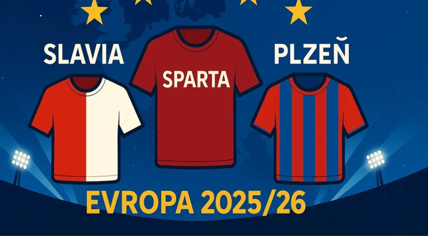 České kluby v Evropě 2026/26: Slavia, Sparta a Plzeň v boji o Evropu