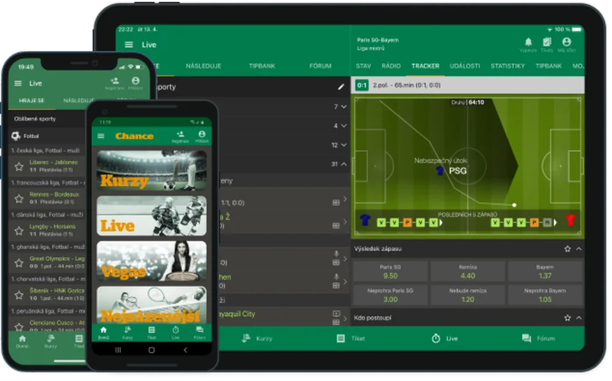 Chance aplikace – stažení, instalace, přihlášení (iOS i Android)