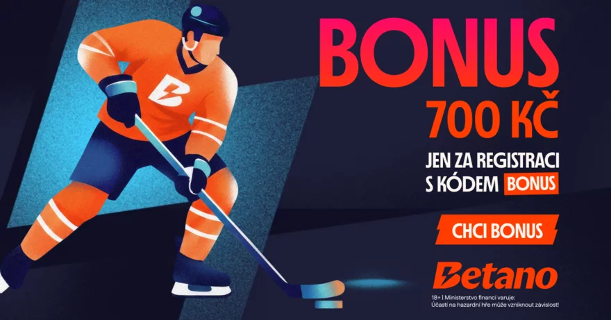 Betano promo kód pro MS v hokeji: Bonus 700 Kč pro nové hráče