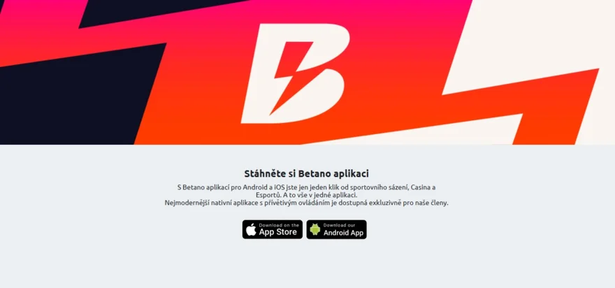 Stažení a instalace aplikace Betano