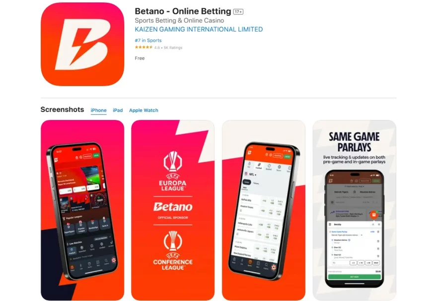 Betano aplikace na App Store