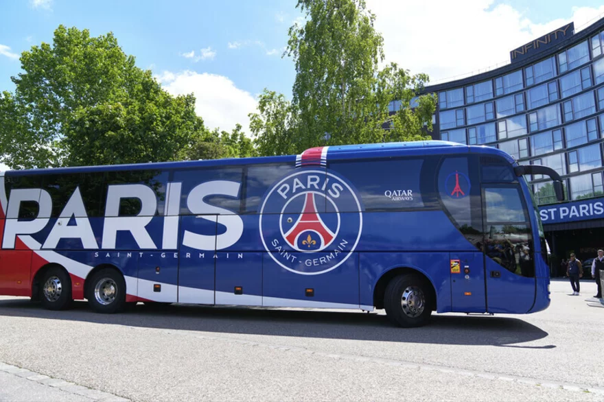 Autobus fotbalistů PSG