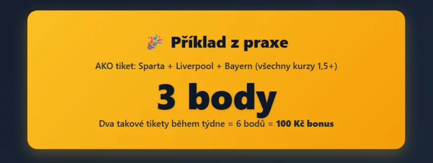 Kingbset příklad AKO bonusu