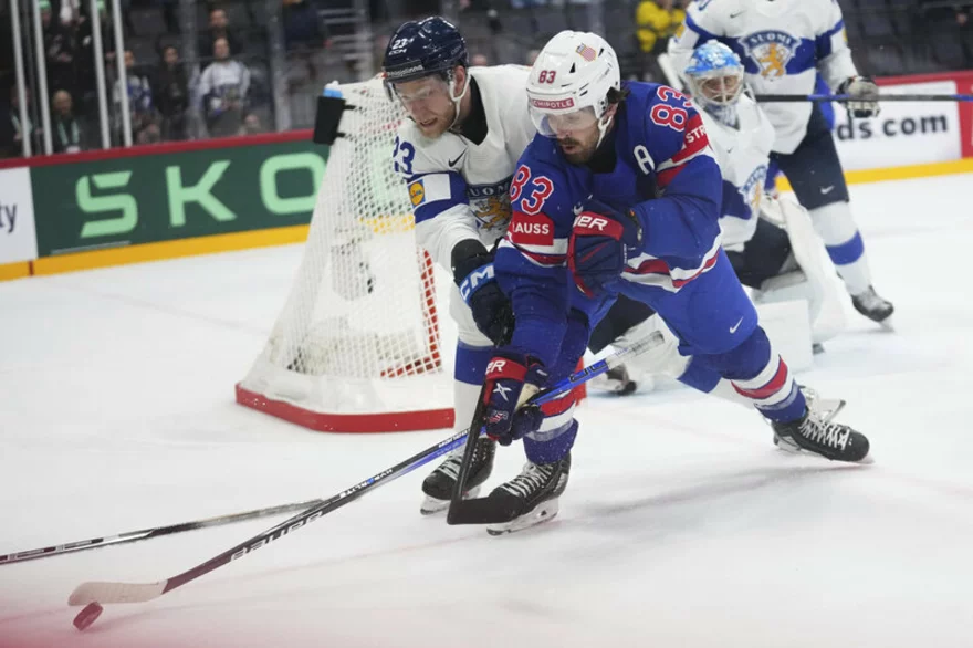 USA - Finsko. Čtvrtfinále MS v hokeji 2025
