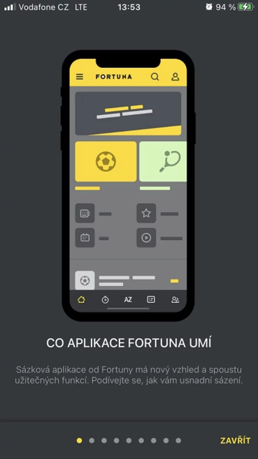 Aplikace Fortuny je plná skvělých funkcionalit
