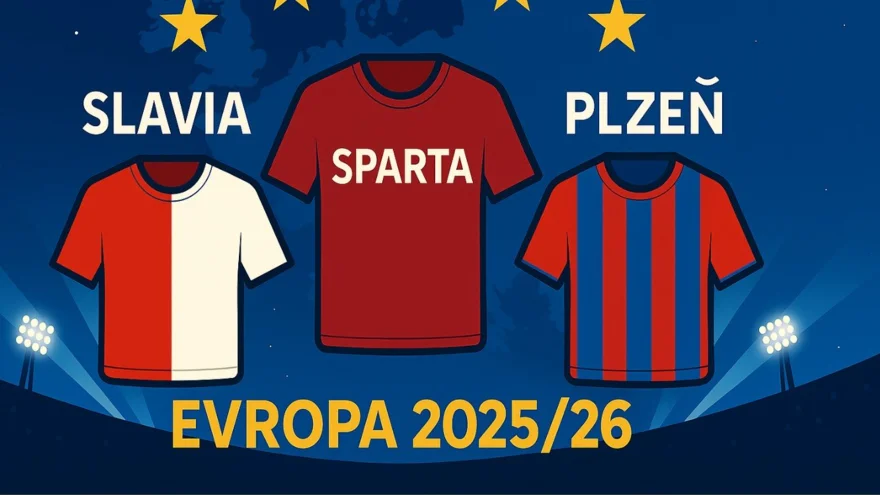 České kluby v Evropě 2026/26: Slavia, Sparta a Plzeň v boji o Evropu