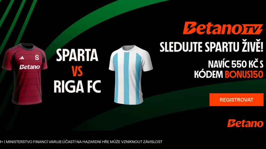 Sparta vs. Riga živě na Betano: Sledujte exkluzivní live stream a získejte bonus