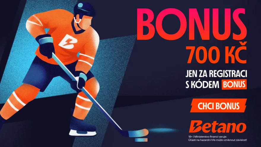 Betano promo kód pro MS v hokeji: Bonus 700 Kč pro nové hráče